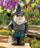 Outdoor Funny Lawn Garden Decoration Biker Gnome Statue