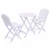 Import Outdoor Furniture Garden Pool White Wood Folding Table Chair Set from China