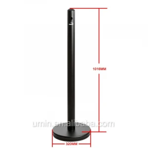 Outdoor Public Smoking Station Ashtray Pole Stand