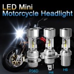 P36D LED Motorcycle Headlight with Fan M2F CSP 1860 4000LM 25W H4 H6 BA20D 6500K faros led para motos Motorcycle Lighting System