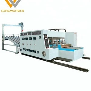 paperboard flexo printing machine with slotting die cutting