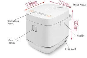 Patented home kitchen appliance 3 cup electric rice cooker with lowering sugar for diabetes