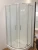 Import patented quick installation double wheels curved glass shower door from China
