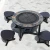 Import Patio Garden Outdoor furniture Galvanized steel Cast Iron outdoor furniture BBQ fire pit table with ceramic tiles from China