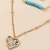 Import Personality Versatile Natural Turquoise Pendant Accessories Love Abalone  seashell Necklace from China