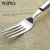 Import Peru Christmas dinner party gifts pp plastic handle ss410 cutlery set serve spoon knife fork from China