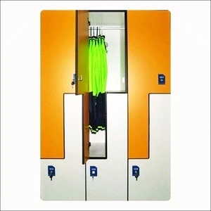 phenolic plate compact laminate 2-tier school lockers with handle
