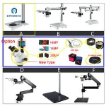 PHONEFIX 3.5-90X 20MP HDMI Camera Stereo Zoom Microscope With LED Objective Lens Microscope For Mobile Phone Repair