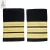 Import Pilot Epaulettes &amp; Ranks, Airline Epaulettes | Captain Uniform Epaulettes with Gold French Braid from Pakistan