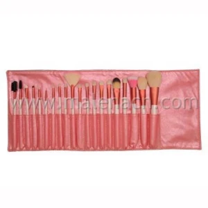 Pink 20PCS Professional Makeup Brush with Natural Hair