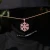 Import Pink color Fashion Girl Style Snowflake snow flake Dangle pendant Iced out Zircon charm Pendant Hip Hop Rock Cute style jewelry from China