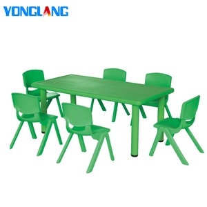 Plastic children table and chair