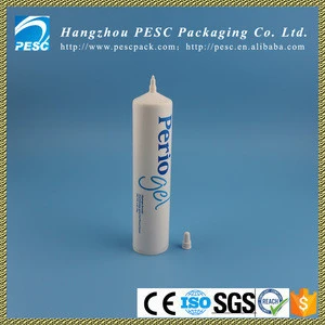 Plastic tube with nozzle tip