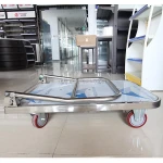 plastic utility cart service 900*600mm STC-02 As picture show 4Wheels