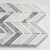 Import Polished thassos white and  marmala white chevron marble mosaic bathroom floor tiles desgin from China