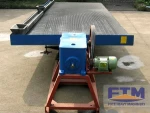 Popular gravity separation mining mineral ore shaking table for oxide chrome ore, antimony, tin price list