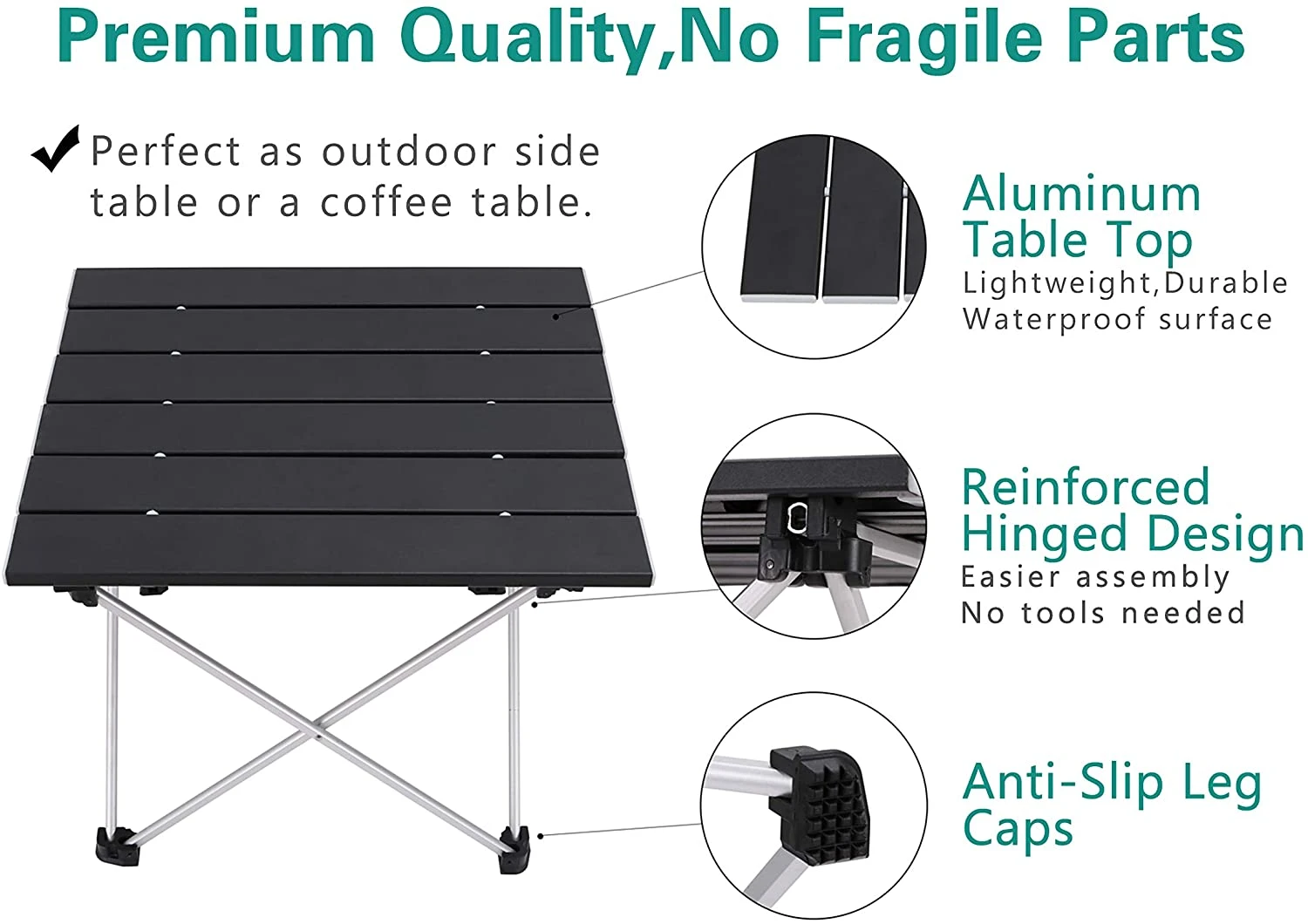 Portable Aluminium Camping Table Foldable
