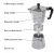 Import Portable aluminum stovetop 1/ 3/ 6/ 9/ 12 Cups cups espresso moka cafee maker electric coffee pot from China
