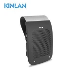 portable bluetooth speaker sun visor handsfree car kit with microphone