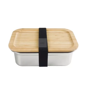 Portable Eco-Friendly Stainless Steel Lunch Box Bento Box For Adult Bamboo Durable Food Storage Container