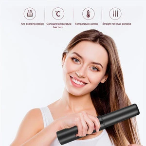 Portable Mini wireless flat iron rechargeable cordless hair straightener