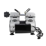 Portable oil free vacuum pump with switch and explosion-proof capacitor for dental porcelain oven and medical equipment