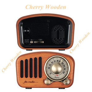portable radio  FM/AM home Radio wireless speaker built in battery support TF card retro radio