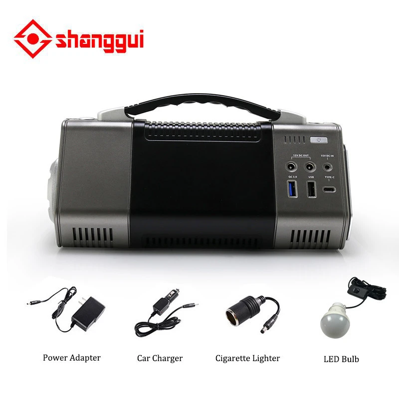 portable solar power generator lithium generator bank charger