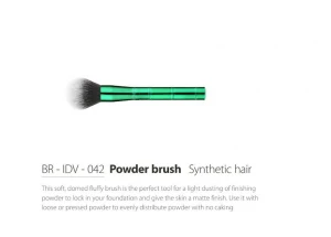 Powder Brush Synthetic Hair Aluminum Handle Cosmetic Brush