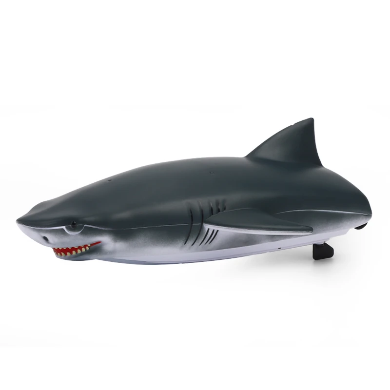 Prank Toys 2.4G Remote 4-CH Control Electric Racing Boat with simulation shark head remote control boat