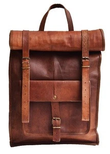 Prastara Genuine Leather Backpack Bag Brown Ruckssck 15 Inch
