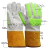 Premium Quality Leather TPR Work Gloves Safety Gloves A Grade Leather For Safety Working And Driving Double Palm Safety Gloves