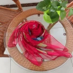 premium scarf new design chiffon neckwear printed lightweight scarf