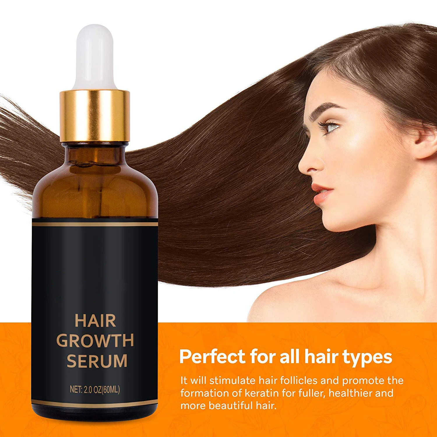 Private label Promotes Thicker Stronger Hair Anti Hair Loss Hair growth Oil
