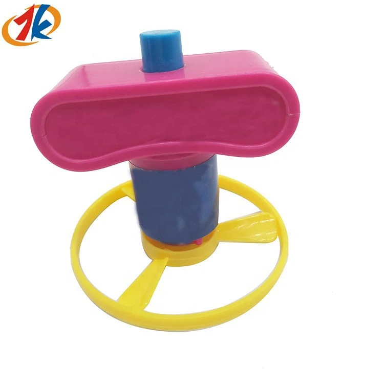 Promotional shooter toy plastic kids flying disc launcher for sale