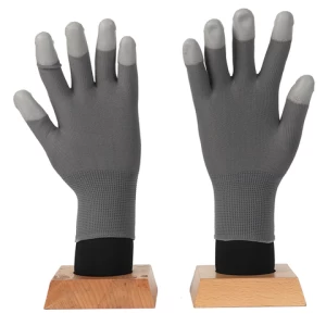 PU Coated Gloves 13 Gauge High Precision Work Pu fingertip Fit Gloves