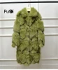 Pudi New winter classic genuine fox Fur Coat Full Sleeve warm Fur Jacket Lady girl fur coats CT937-2