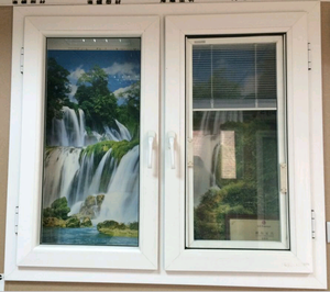 PVC adjustable window shutters ,shutters inside the glass