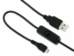 Raspberry Pi 3 Power Cable with switch ON/OFF button Micro USB charging cable for Banana PI Raspberry Pi 2 power cable