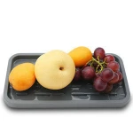 Rectangle Silicone Drying Tray Vegetable & Fruit Anti-slip Plate Sponge Holder Tray for Kitchen Sink, Kitchen Counter Organizer