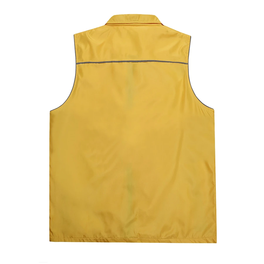 Reflective vest outdoor group clothing mountaineering fishing penetrating gas jacket zipper vest 6 colors clothes T101#