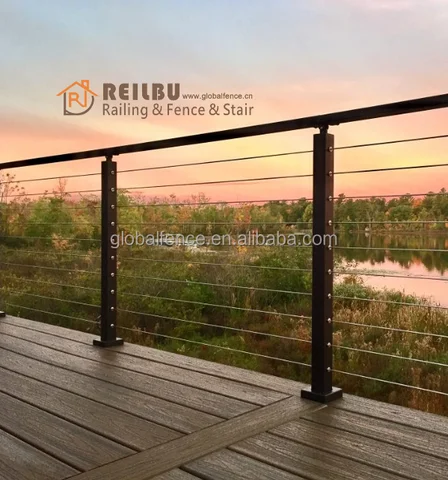 Buy Reilbu Wire Rope Balustrade Outdoor Balcony Indoor Staircase Deck ...