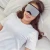 Import Relieve eye fatigue personal care leather cotton heating sleep eye mask from China