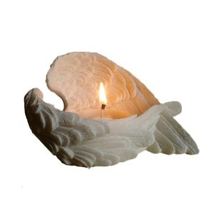 Religious Items Resin Angel Wing Decorative Votive Candle Holder