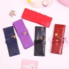 Retro Pencil Cases Cosmetic Bag  PU Pen Bag Pouch For Stationery School Supplies Make Up Cosmetic Bag