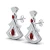 Import REYES New Creative Heavy Garnet Gold Jewelry Exquisite 14K Gold Diamond Drop Earring Pear Cut 0.76 Carat Garnet Gemstone Jewelry from China