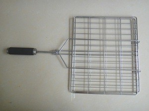 RH-BQ01 Charcoal bbq vegetable wire mesh grill net