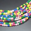 Round Multicolor Stone Beads Fashion Jewelry DIY Bead For Women Men Bracelet & Necklace Making Wholesale