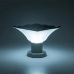 round solar 170mm 7W pillar lamp yard garden wall door post landscape lamp light