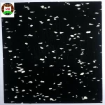 Rubber Flooring Black with EPDM Flecks use in Gym Heavy Duty Area Rubber Flooring Rubber Roll